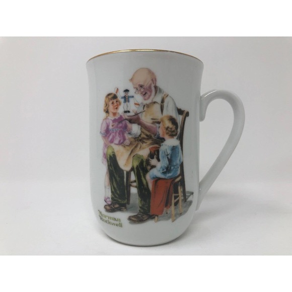 The Toymaker Coffee Mug Norman Rockwell Museum 1982 Decorative Collectible - Picture 1 of 6